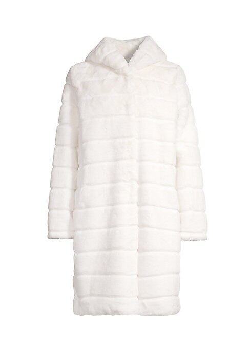 Chic Channel Faux Overcoat