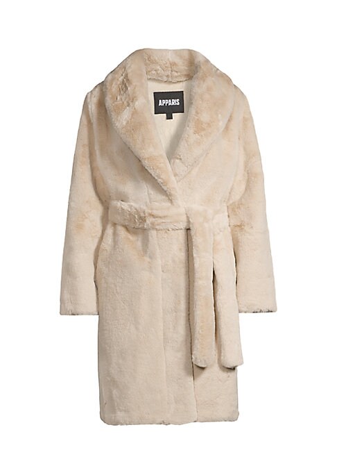 Luxurious Fur Wrap Coat