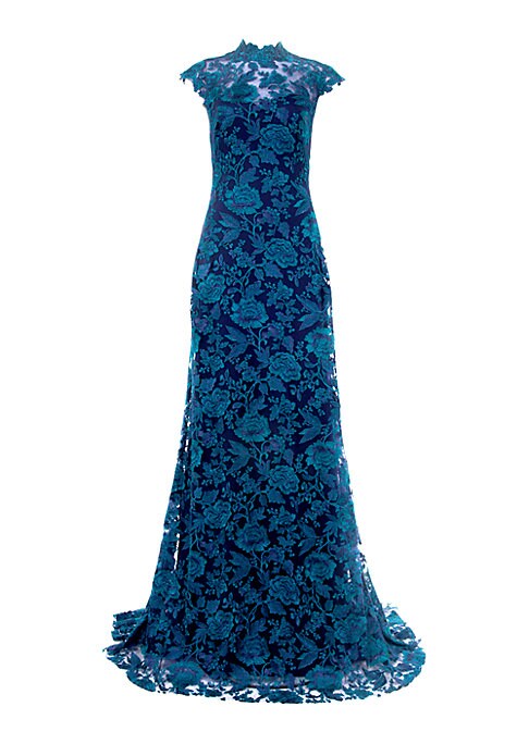 Regal Floral Gown