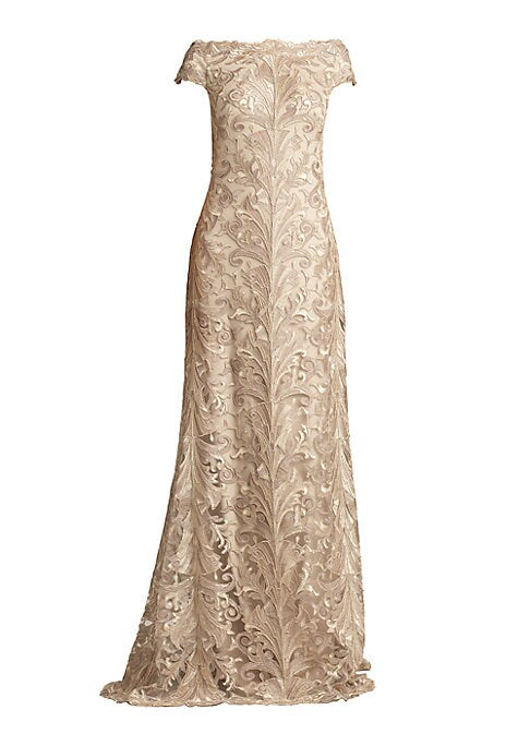Luxe Lace Fit-and-Flare Dress