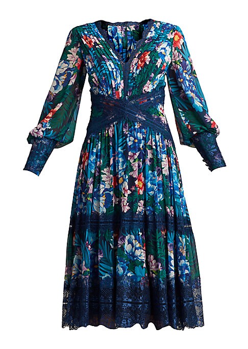 Elegant Floral Midi Dress