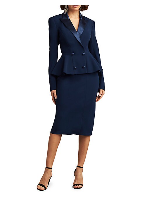 Elegant Peplum Tux Dress