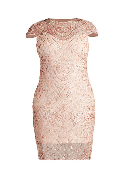 Luxe Lace Bead Sheath