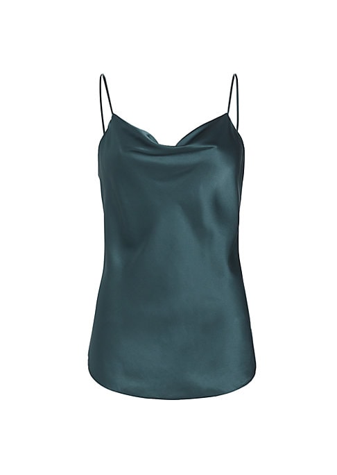 Lustrous Silk Cowl Camisole
