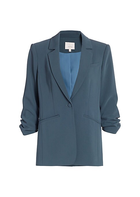 Ruched Elegance Blazer