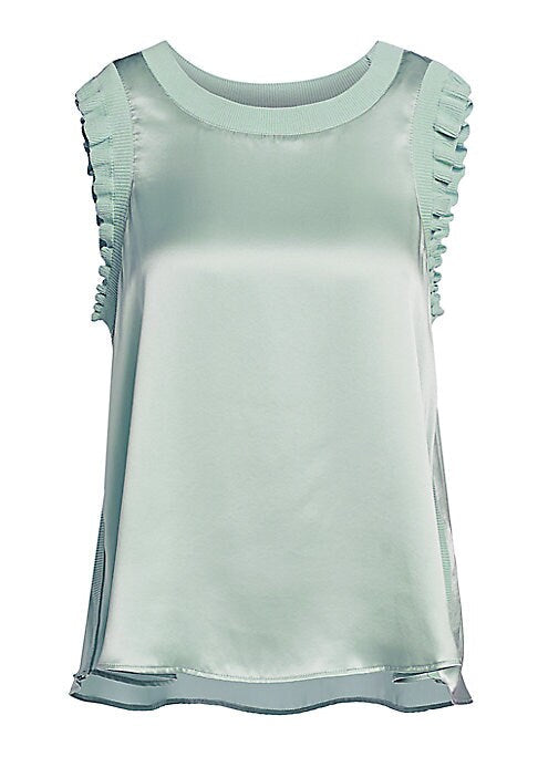 Ruffled Silk Tent Top