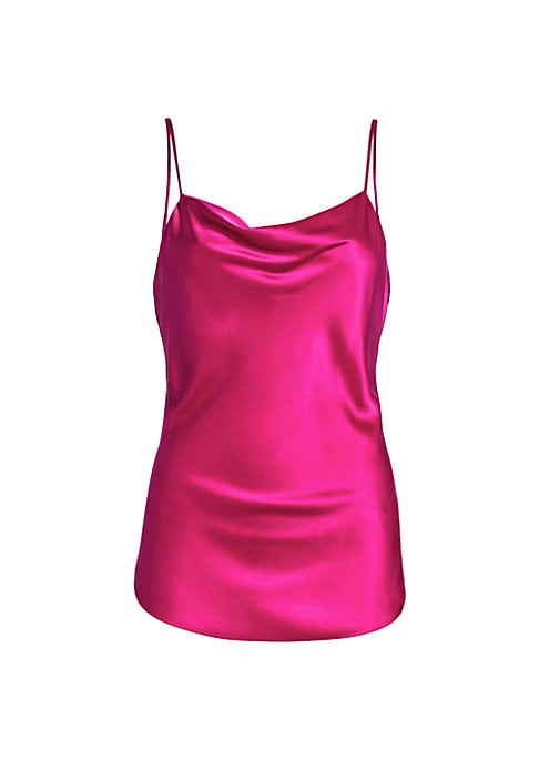 Silk Cowl Neck Top