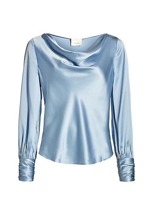 Glamorous Silk Draped Top