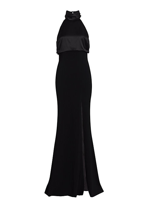 Elegant Halter Trumpet Gown