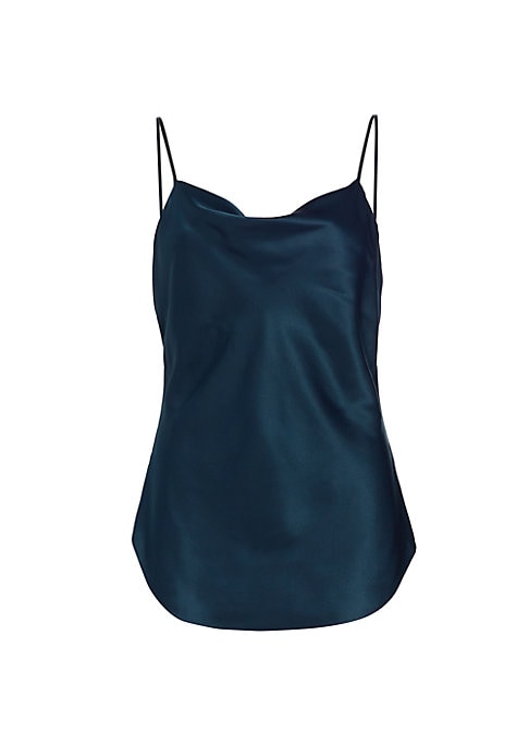 Silk Cowl Neck Elegance