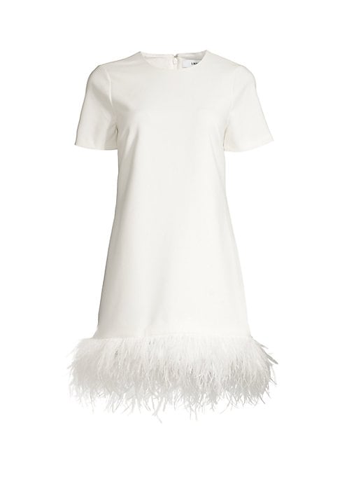 Feather Shift Glam Dress