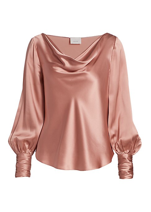 Glam Draped Silk Top
