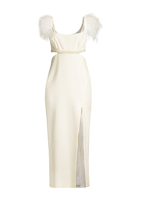 Feather Chic Cut-Out Dress