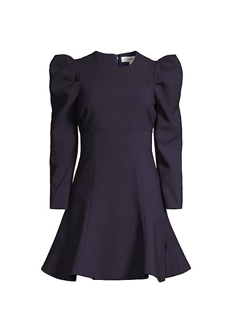 Peplum Puff Sleeve Dress