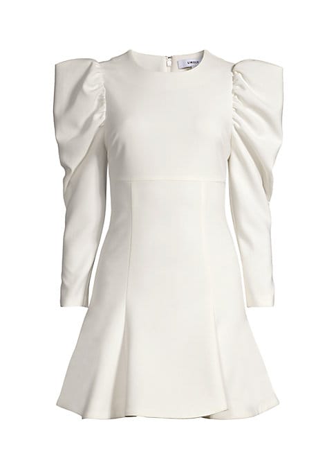 Puff Sleeve Peplum Dress