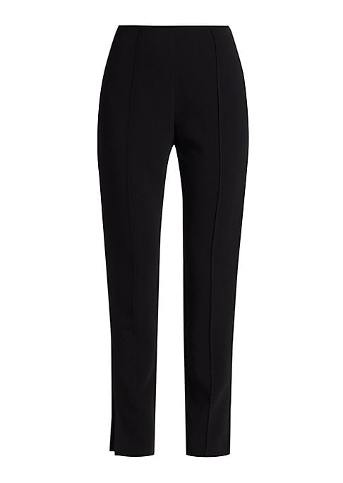 Chic High-Waist Crepe Trousers