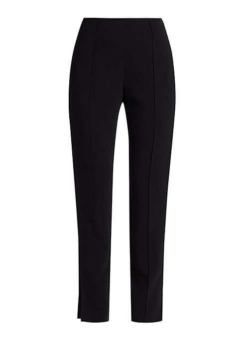 Chic High-Waist Crepe Trousers