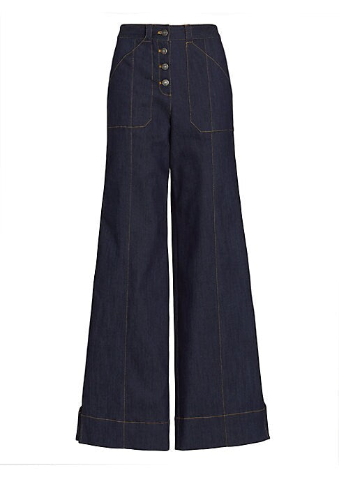 Retro Flare Denim Pants