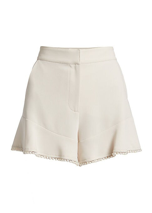 Pearl-Embellished Swing Shorts