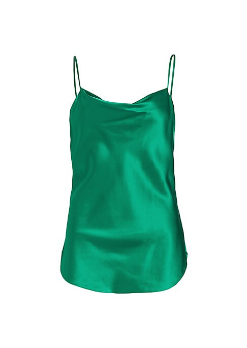 Silk Cowl Neck Top