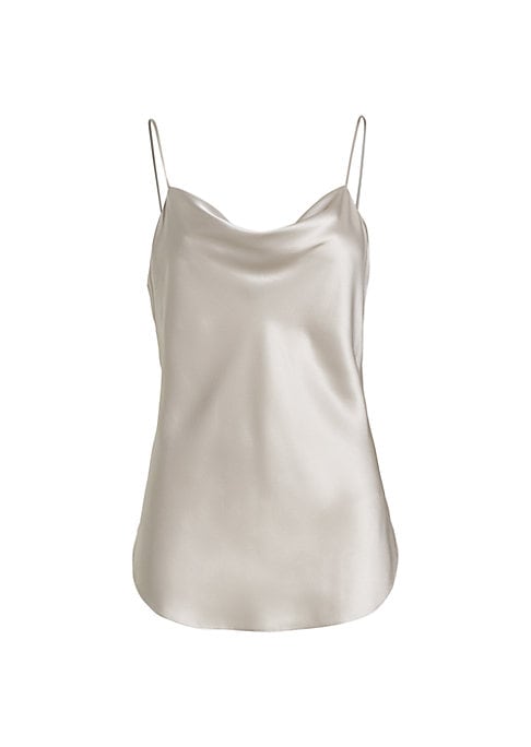 Sleek Silk Cowl Top