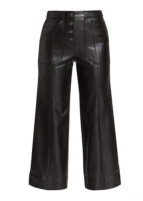 Chic Cropped Faux Pants