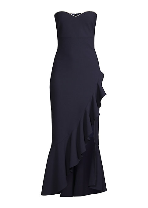 Ruffled Strapless Elegance Dress