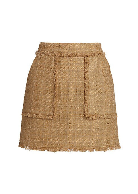 Fringe Knit Mini Skirt