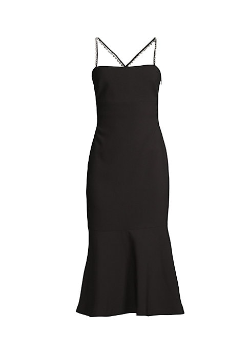 Pearl Strap Trumpet Dress