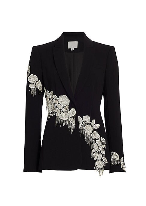Embellished Floral Blazer