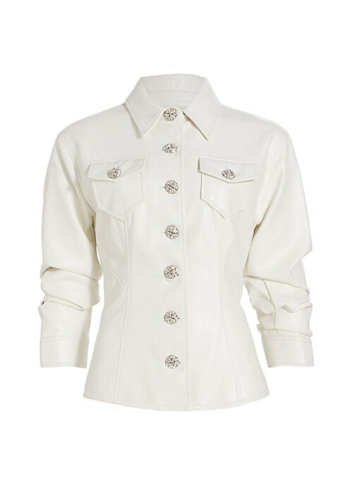 Radiant Faux Leather Jacket