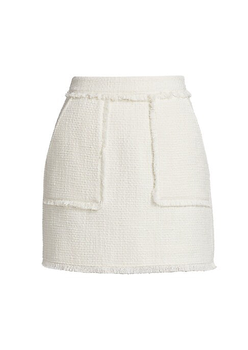 Fringe Knit Mini Skirt