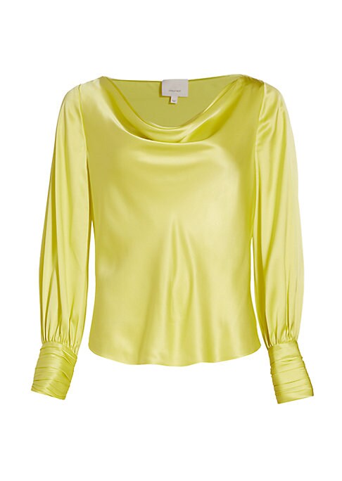 Glam Draped Silk Top