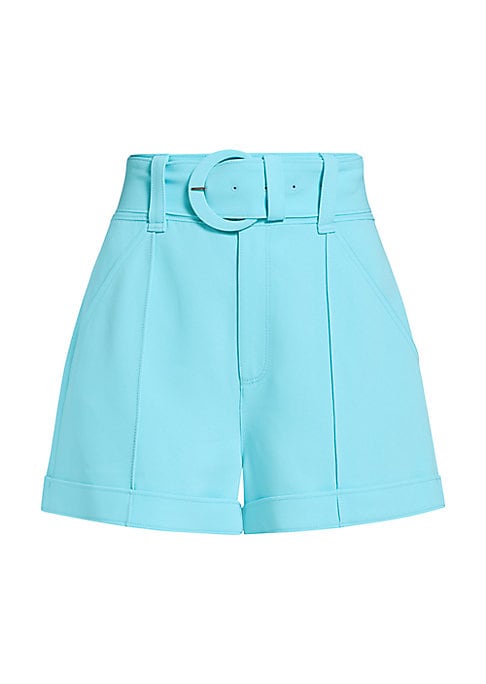 Belted High-Rise Shorts