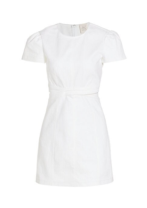 Chic Denim Cut-Out Dress