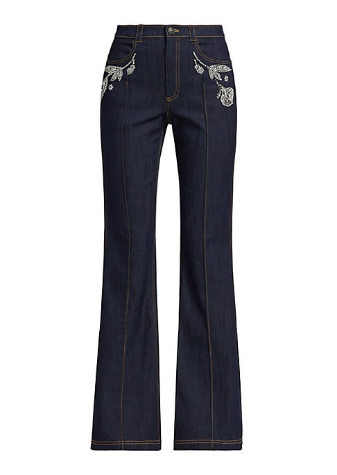 Embellished Flare Jeans