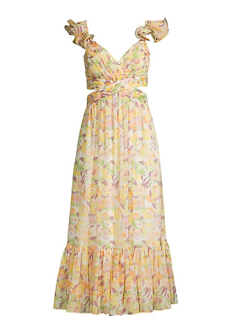 Ruffled Elegance Midi Dress