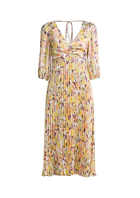Elegant Pleated Midi Dress