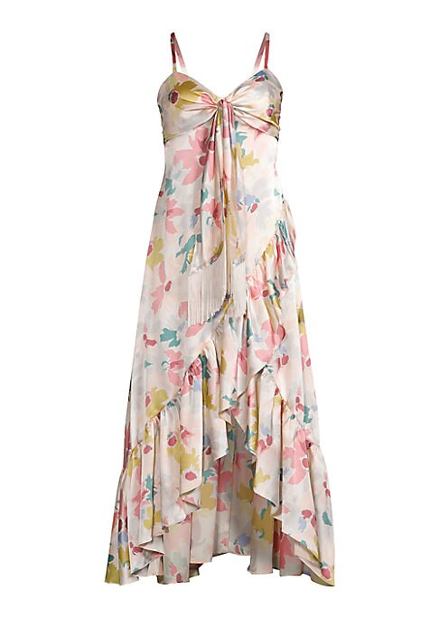 Floral Ruffle Midi Dress