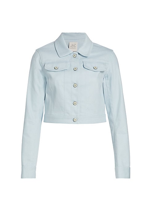 Denim Flap Crop Jacket