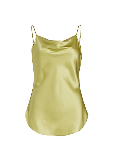 Silk Cowl Neck Top