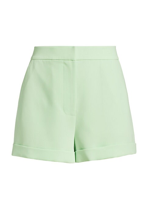 Chic Textured Cuffed Shorts