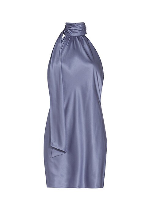 Lustrous Satin Halter Dress