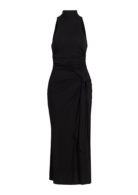 Cascading Halterneck Dress