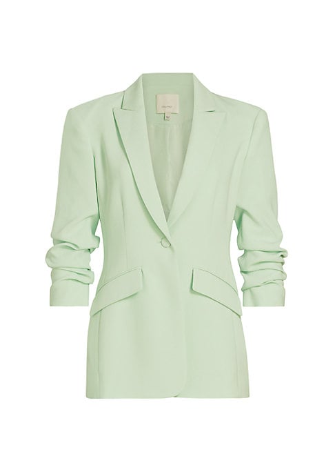 Gathered Elegance Blazer