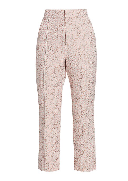 Floral Chic Crop Trousers