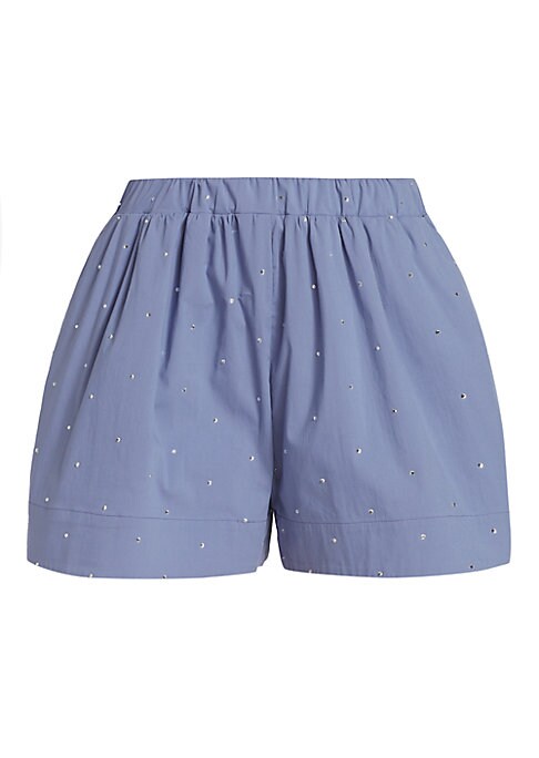 Rhinestone Luxe Pull-On Shorts