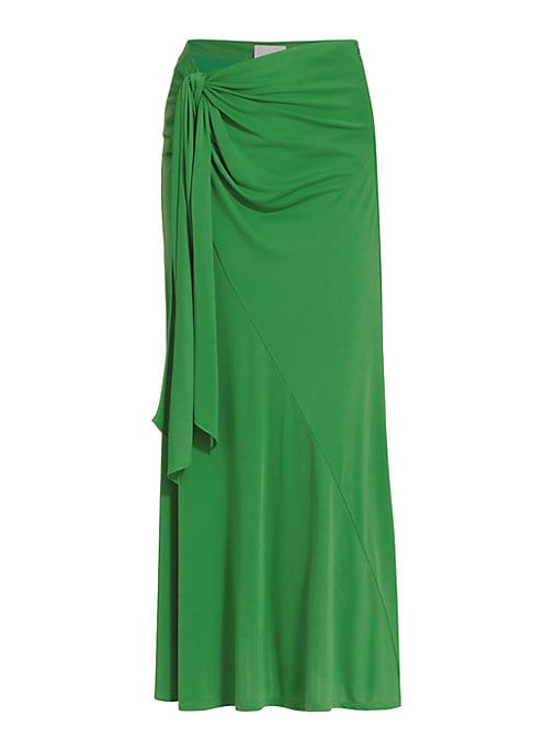 Elegant Draped Maxi Skirt