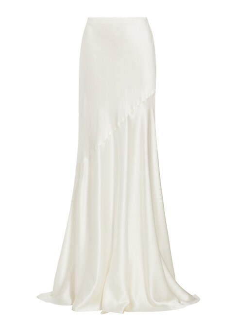 Elegant Silk Maxi Skirt