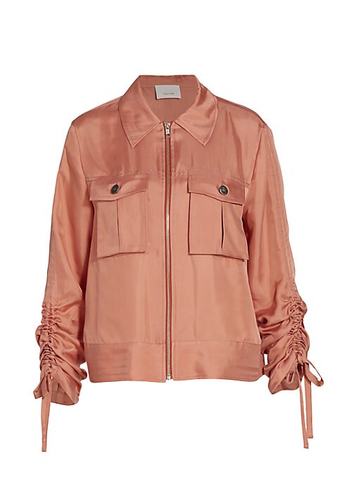 Ruched Satin Jacket